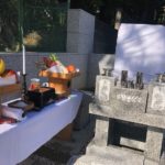 お墓開き準備